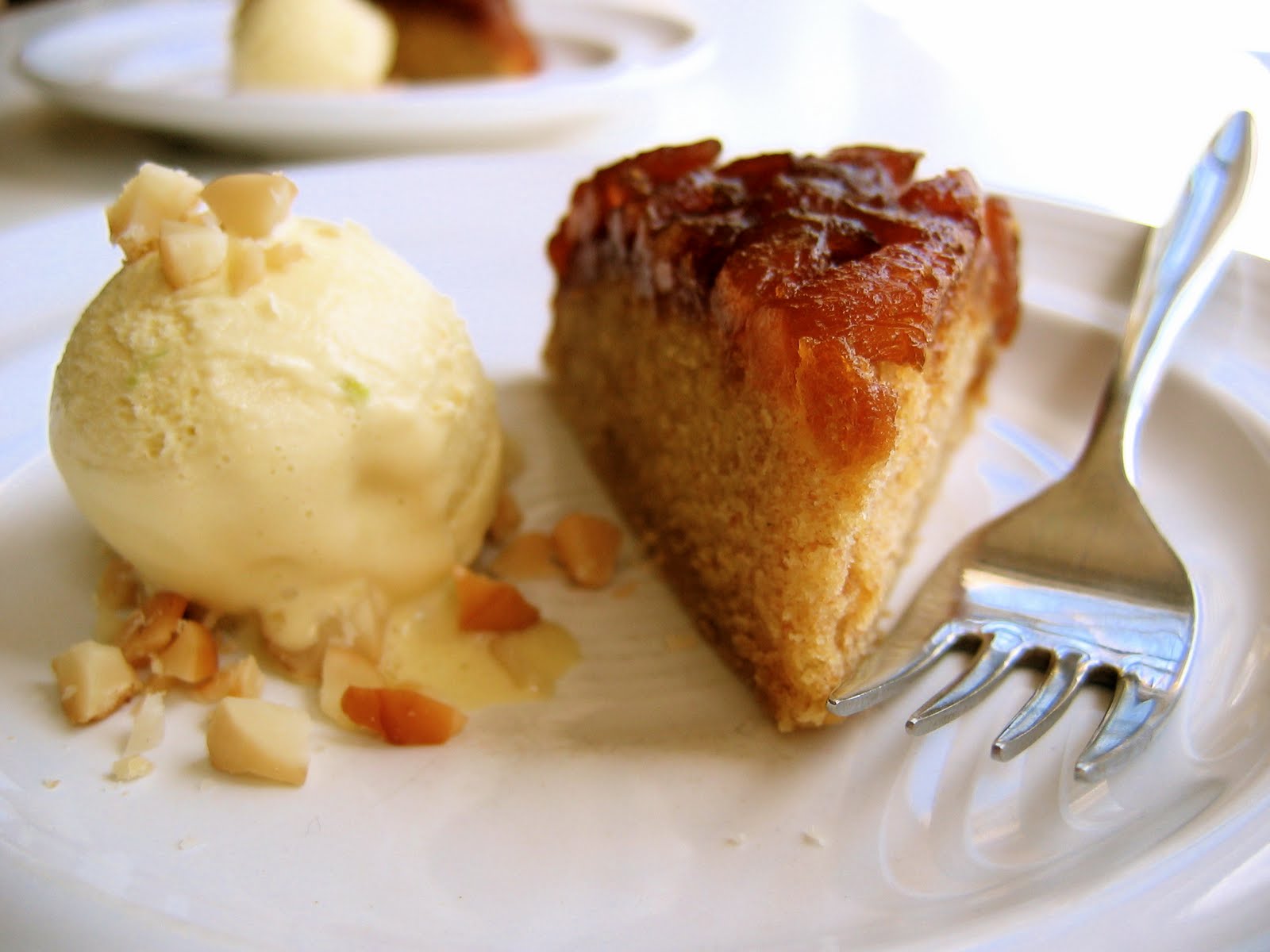 Ginger Pineapple UpsideDown Cake, CoconutLemongrass Ice Cream • The