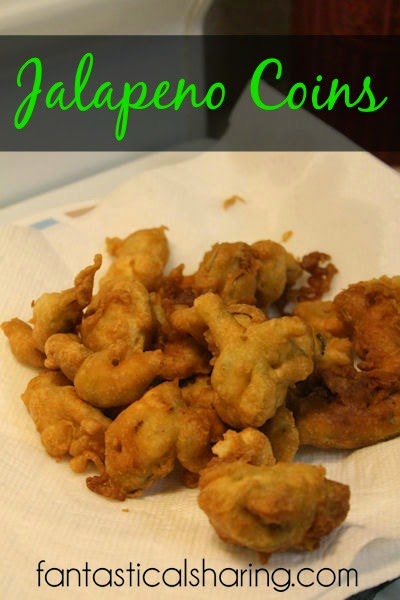 Jalapeno Coins | Beer battered and fried - you can't go wrong with this spicy treat! #recipe