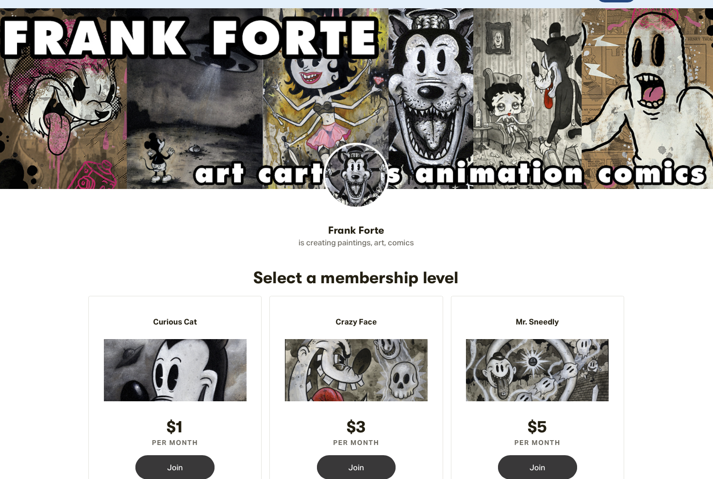 The Patreon of Frank Forte