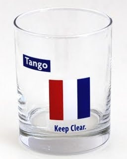 nautical drinkware with flag design