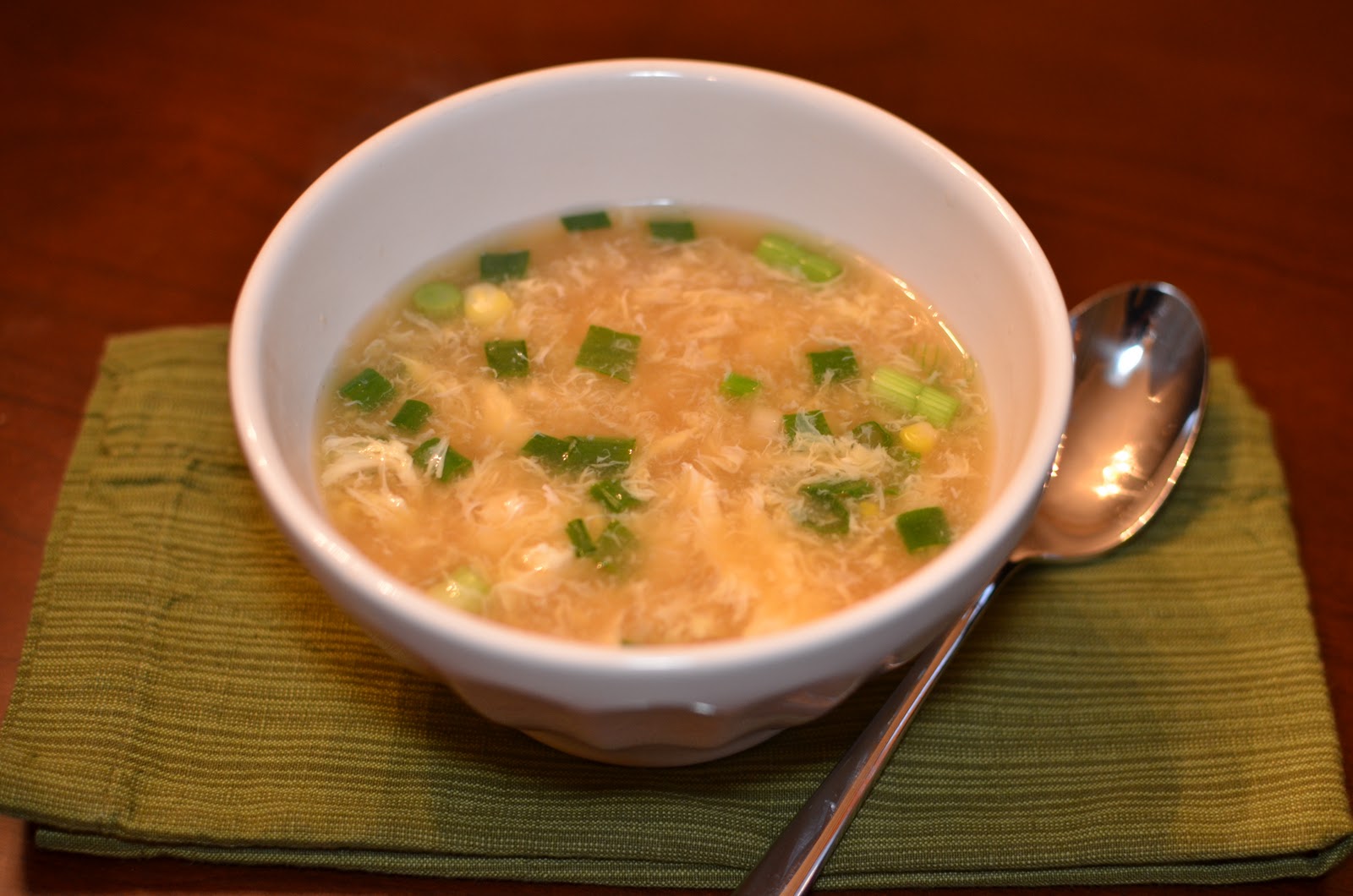 Playing with Flour Fast egg drop corn soup