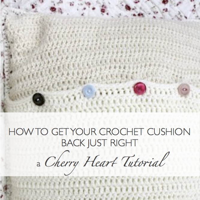 Crochet Cushion Back Tutorial (part 2)