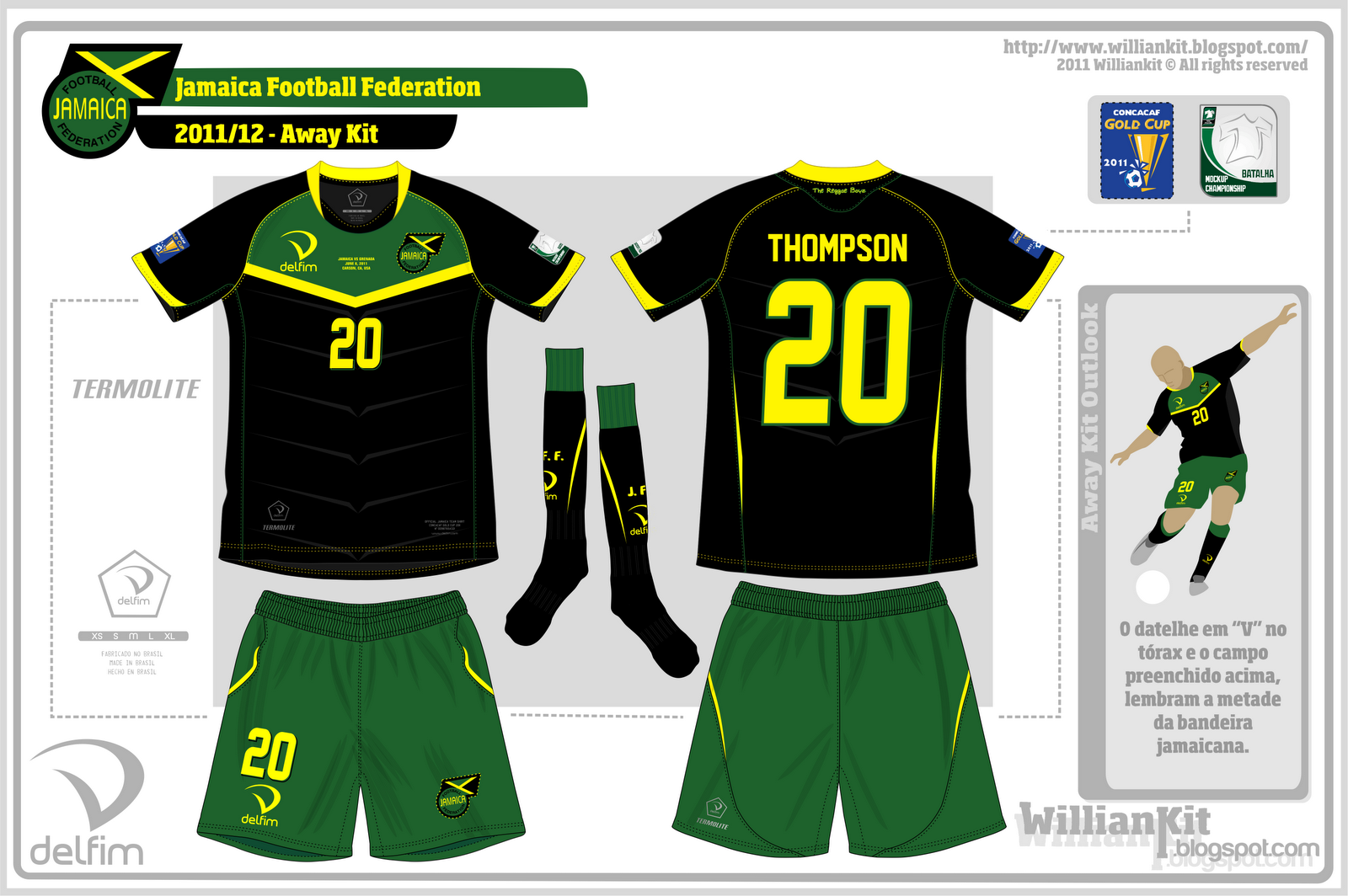 Willian Kit Jamaica Football Federation (JAM)