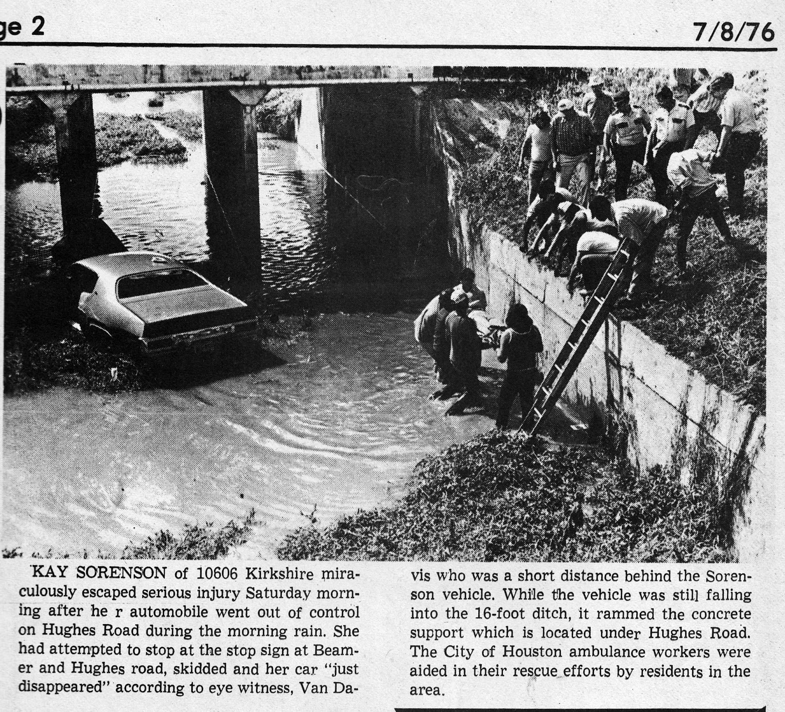 South Belt Houston Digital History Archive Mostly ManMade Disasters 1976