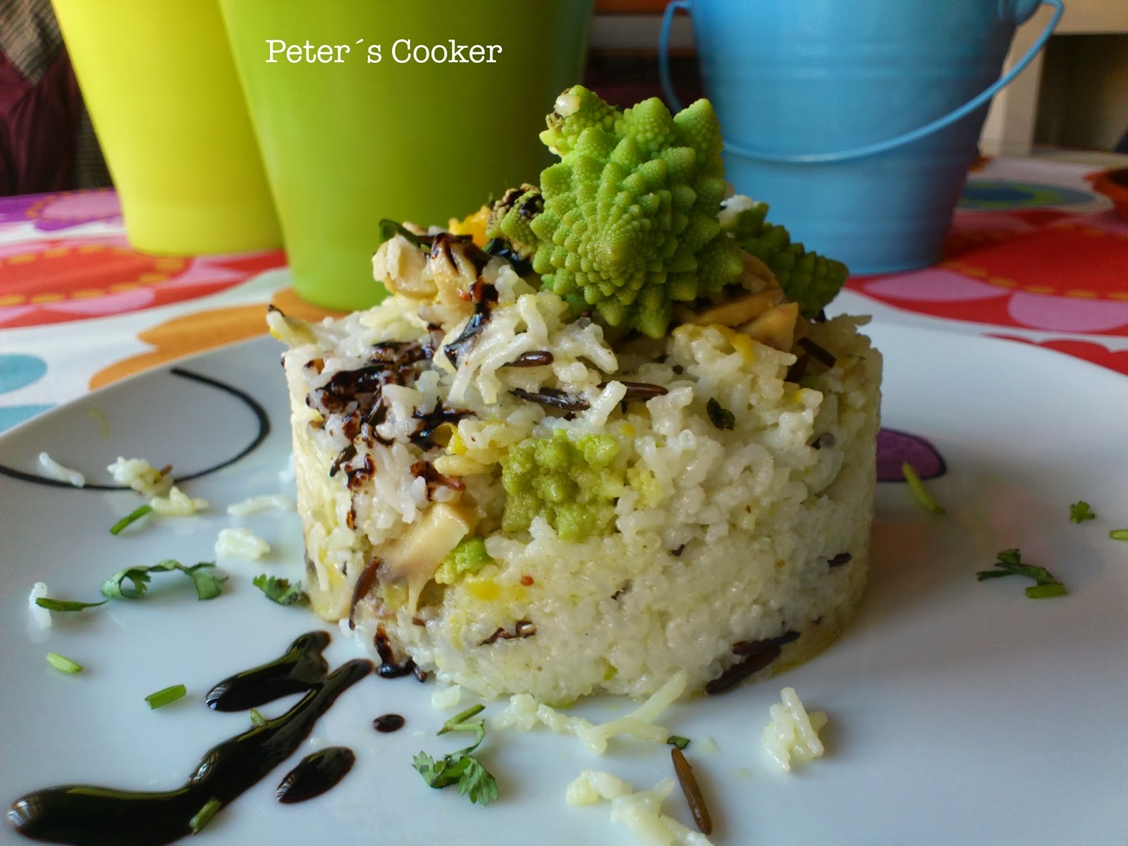 La Tentación Vive Arriba Risotto de Arroz Basmati con Romanescu