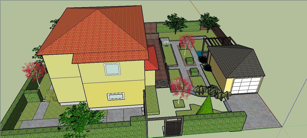 Min villahage: moro med sketchup