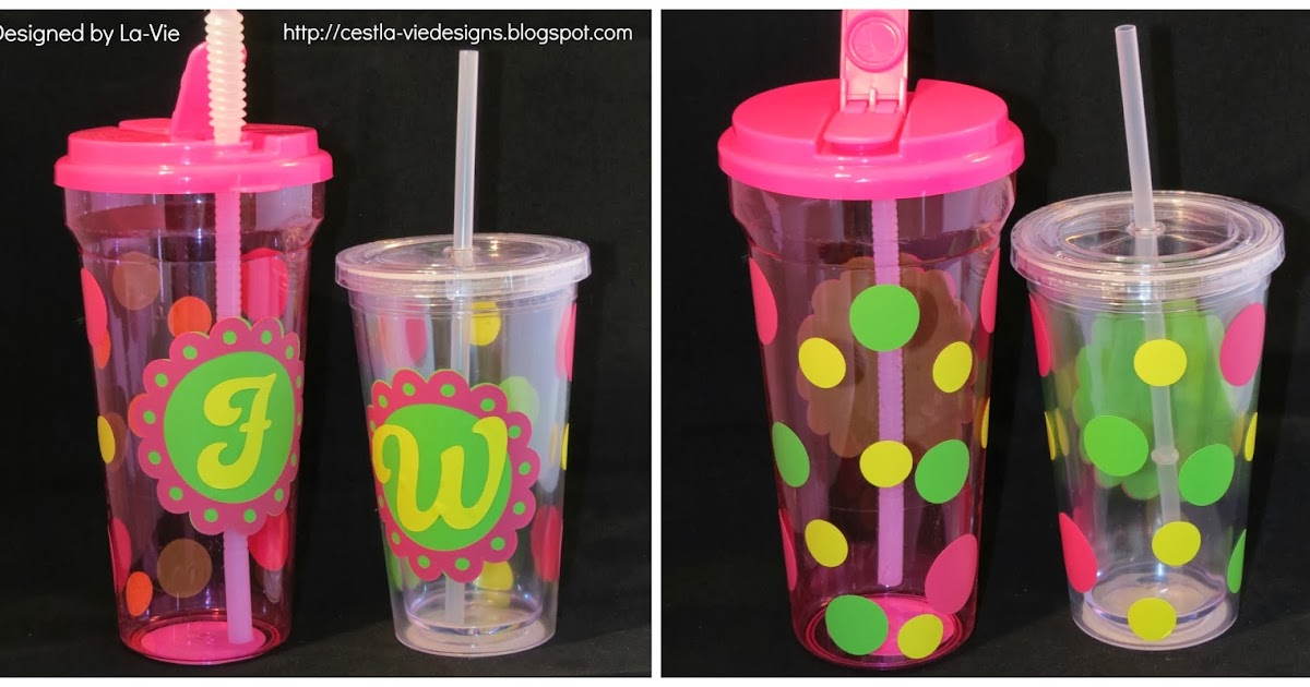 C'est LaVie Designs Unltd., LLC Teacher Appreciation Vinyl Decorated Reusable Cups