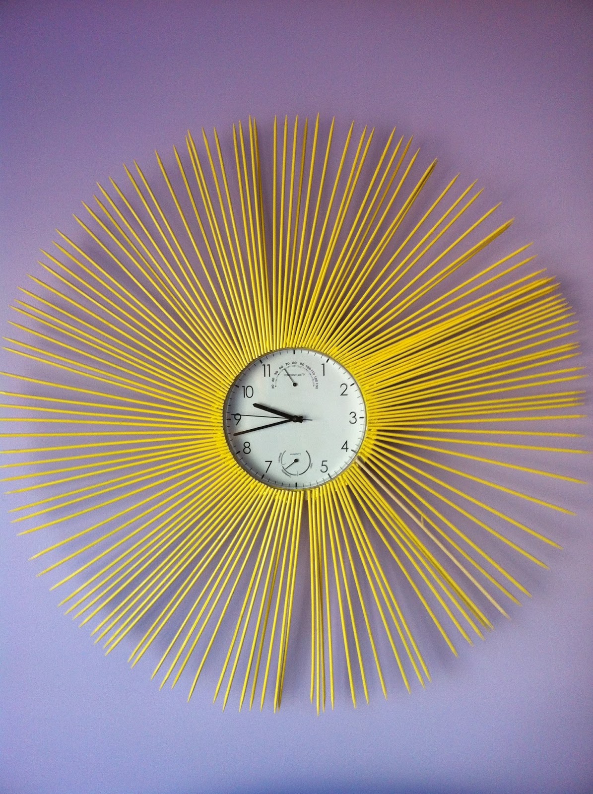 DIY Sunburst Clock