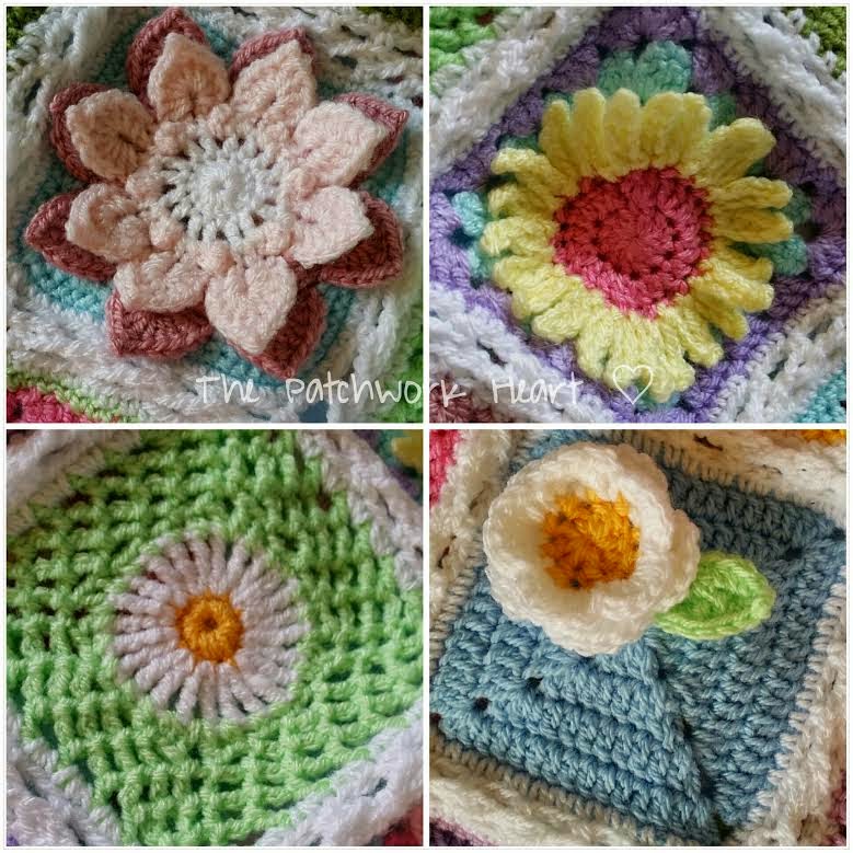 The Patchwork Heart The Spring Flower Blanket