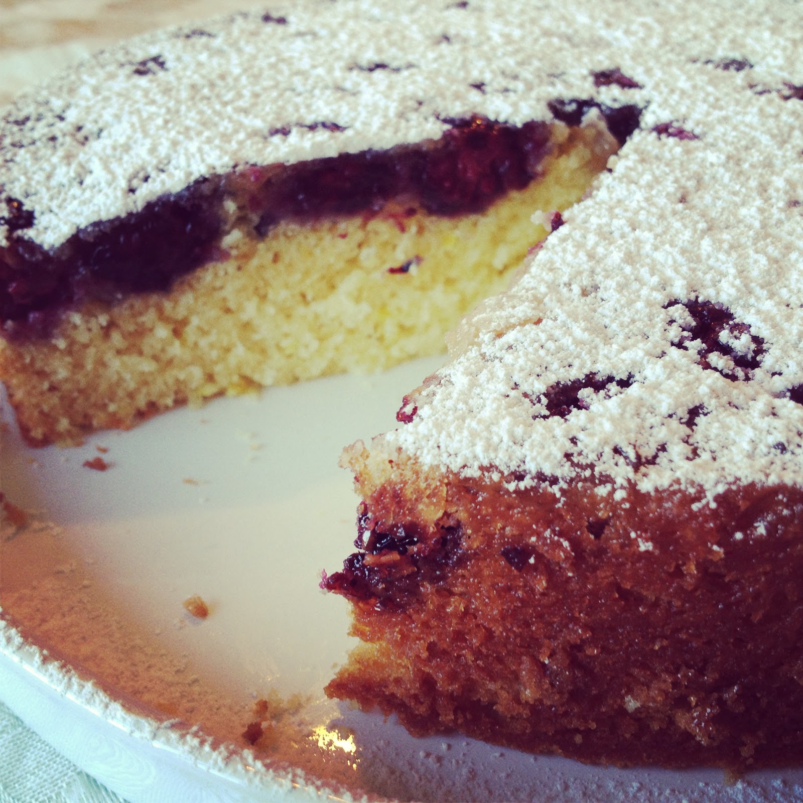 blackberry buttermilk cake Adventures of Cecelia Bedelia