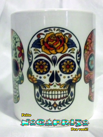 Caneca Personalizada - Caveiras Mexicanas