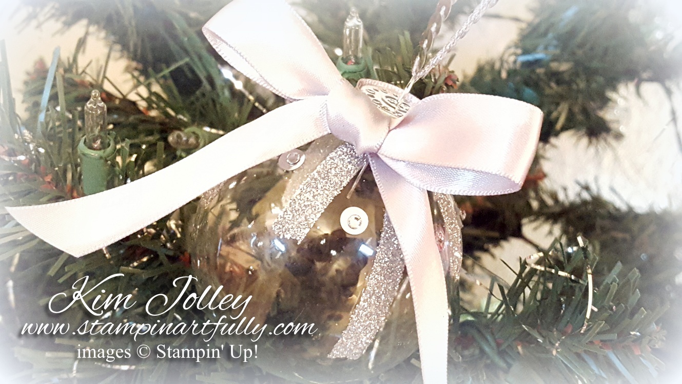 Stampin Artfully Bring on Bling(y) Ornaments!