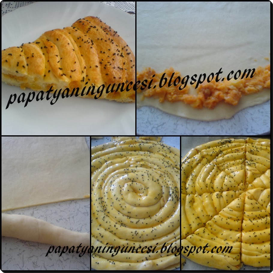 papatyanıngüncesi PATATESLİ DOLAMA BÖREK