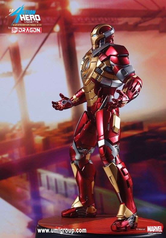 Iron Man 3 Heartbreaker Armor 1/9 Plastic Model Kit DRAGON MODELS 