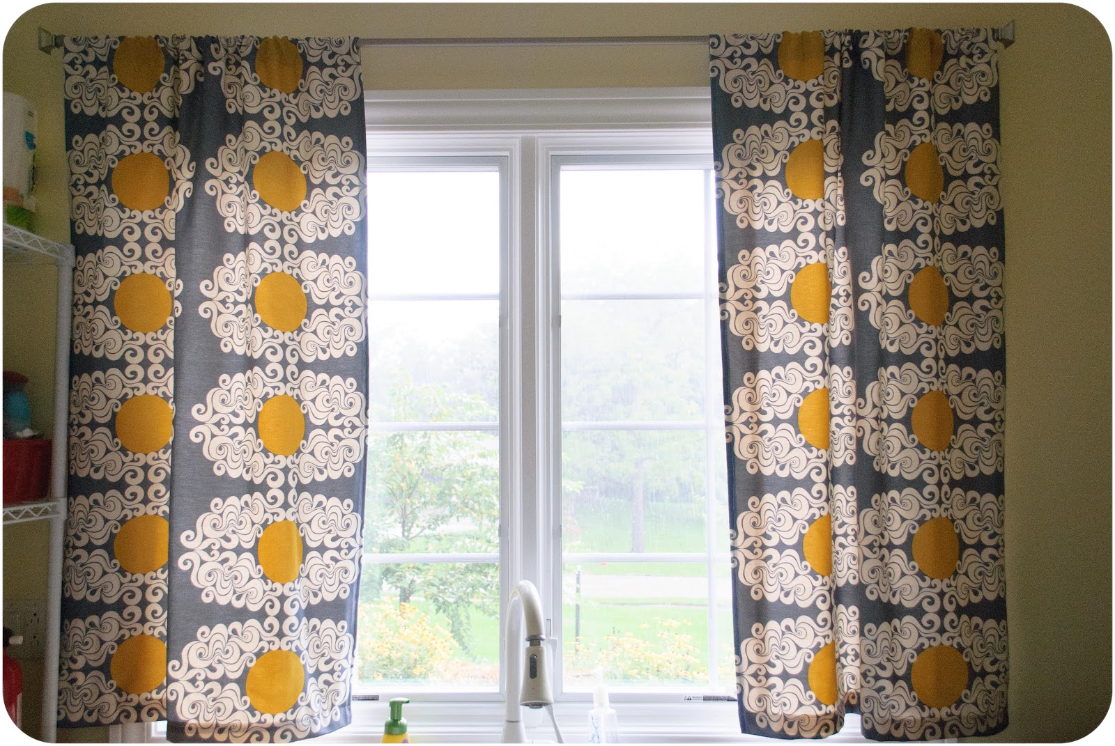 The Wise Hummingbird Laundry Room Lined Curtains