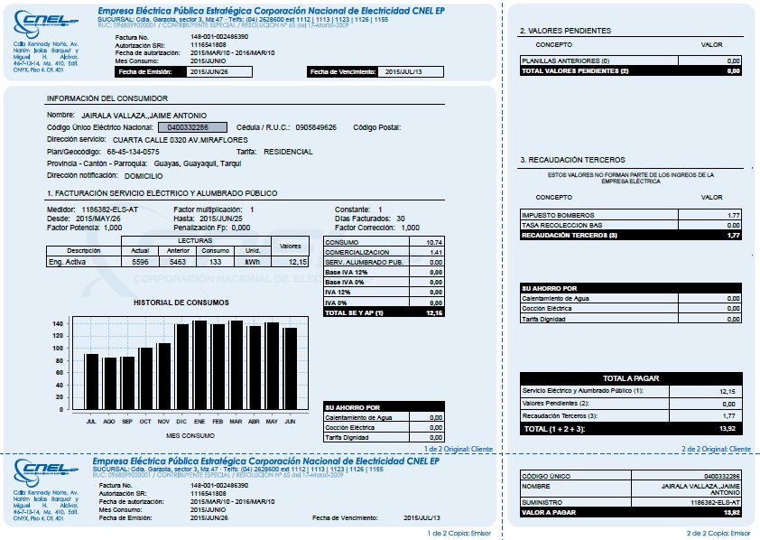 Consultar Planillas de Luz en Guayaquil Ecuador Noticias