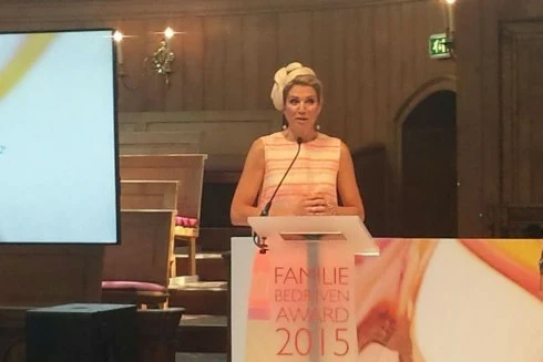 Queen Maxima of The Netherlands attend the 3e edition of the Family Business Award 2015, awarded by the foundation Familie Onderneming
