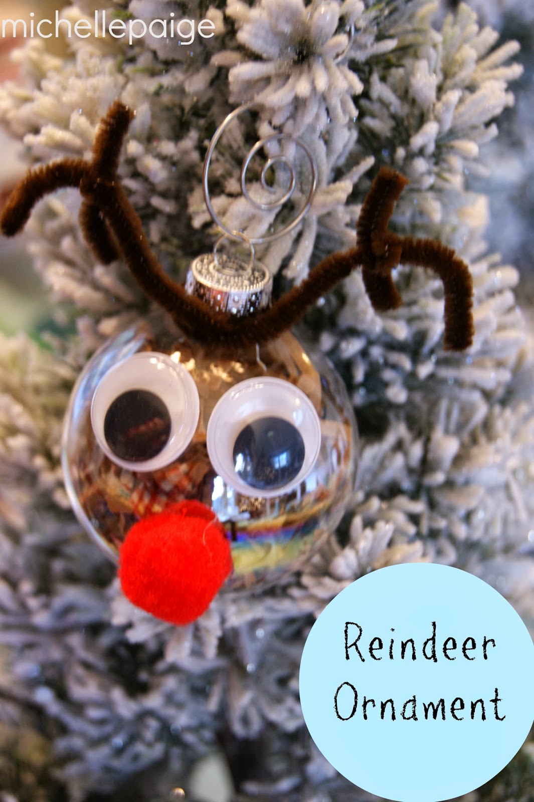 michelle paige blogs Glass Ball Reindeer Ornaments