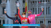 PODIUM VUELTA CICLISTA A ESPAÑA 2020.