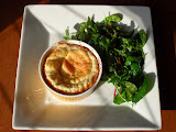 Cheese Souffles with Herb Salad