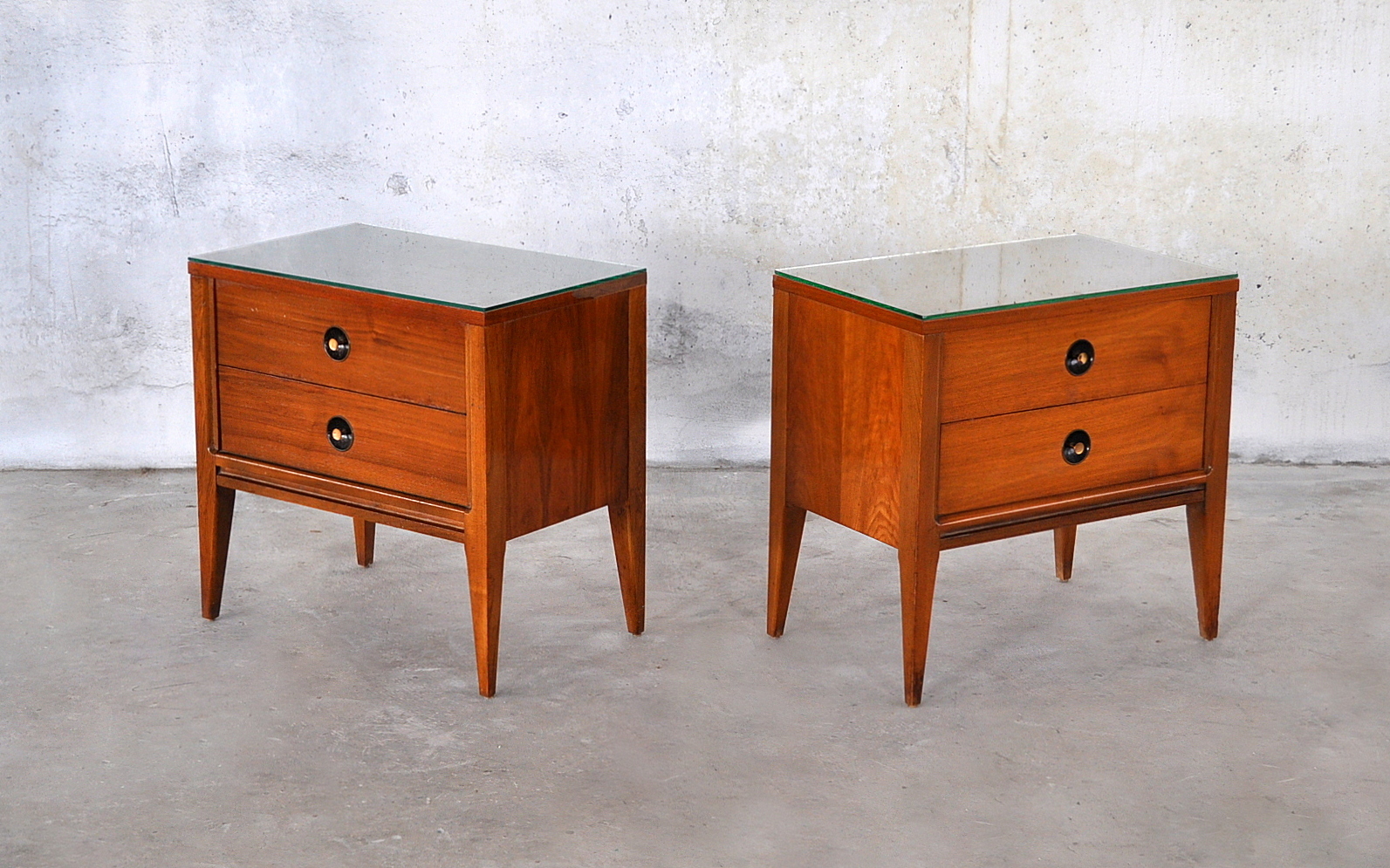 SELECT MODERN Pair of Mid Century Modern Nightstands / Side or End Tables