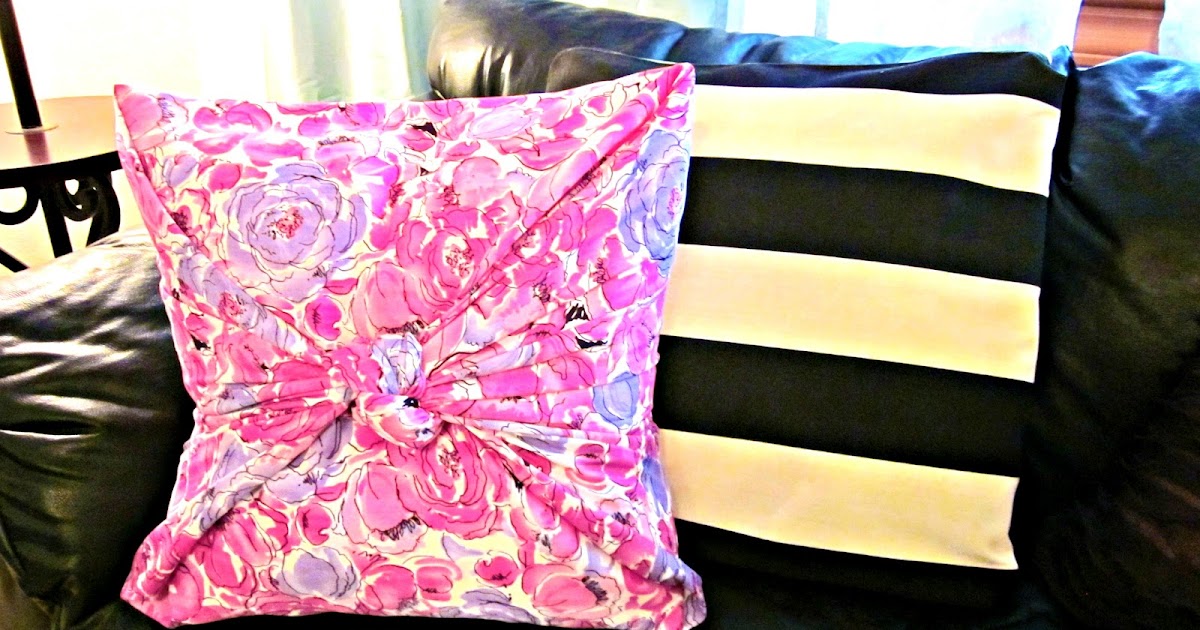 Live No Sew Pillow Tutorial!