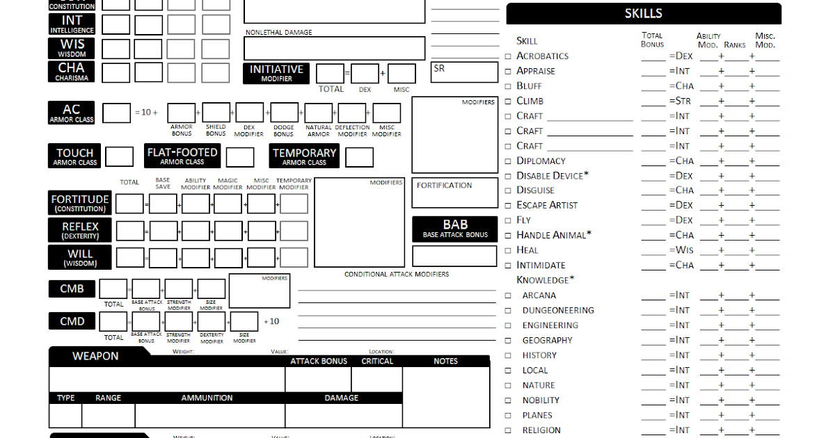 deluxe character sheets with body slots 3.5 deluxe character sheets with body slots 3.5