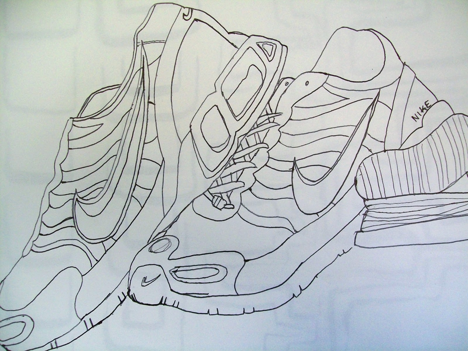 The Painted Apple Pen and Ink Shoes