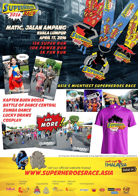 LARIAN BERTEMAKAN SUPERHERO | Superheroes Race 17 April 2016 di Matic Jalan Ampan LARIAN BERTEMAKAN SUPERHERO | Superheroes Race 17 April 2016 di Matic Jalan Ampan