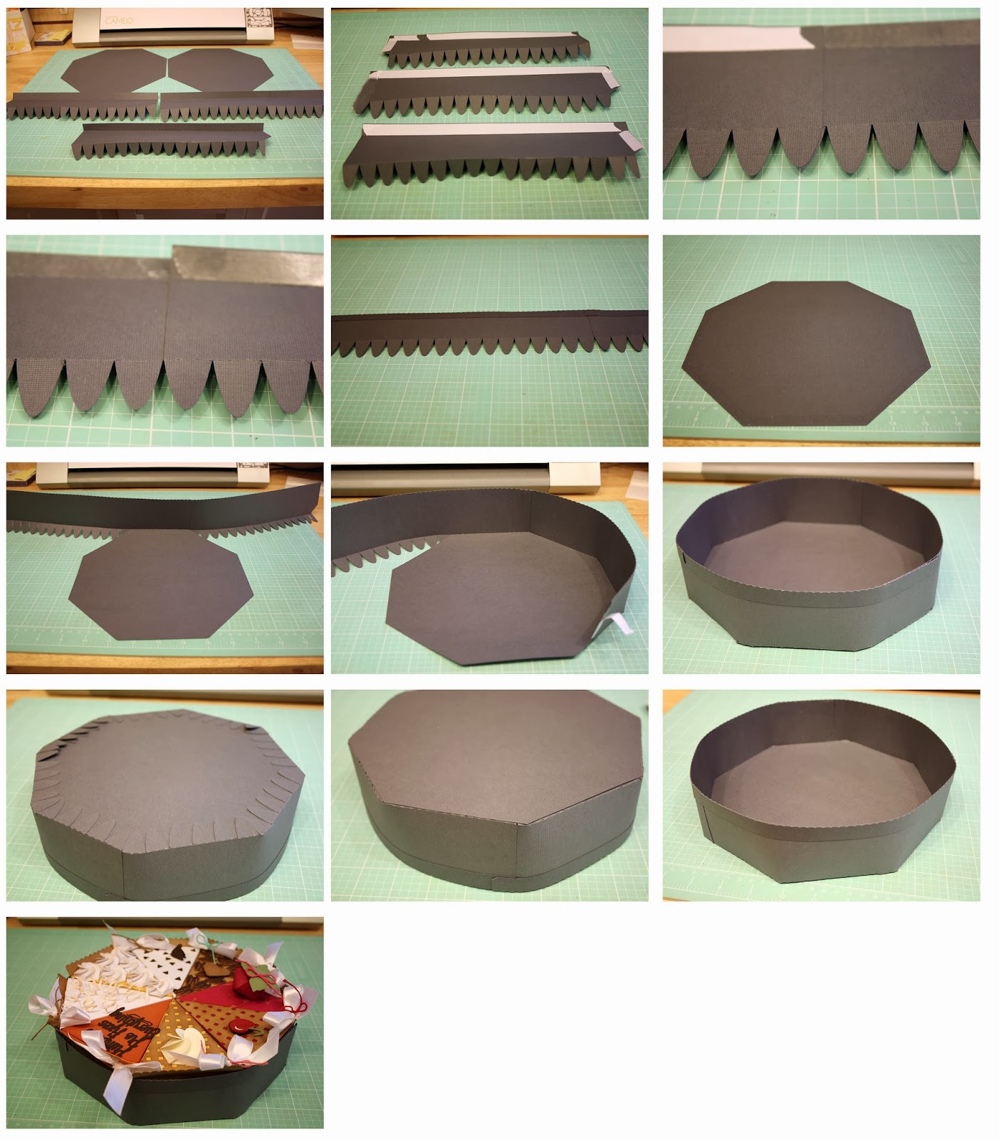 Bits of Paper 8 Piece Pie Plate!