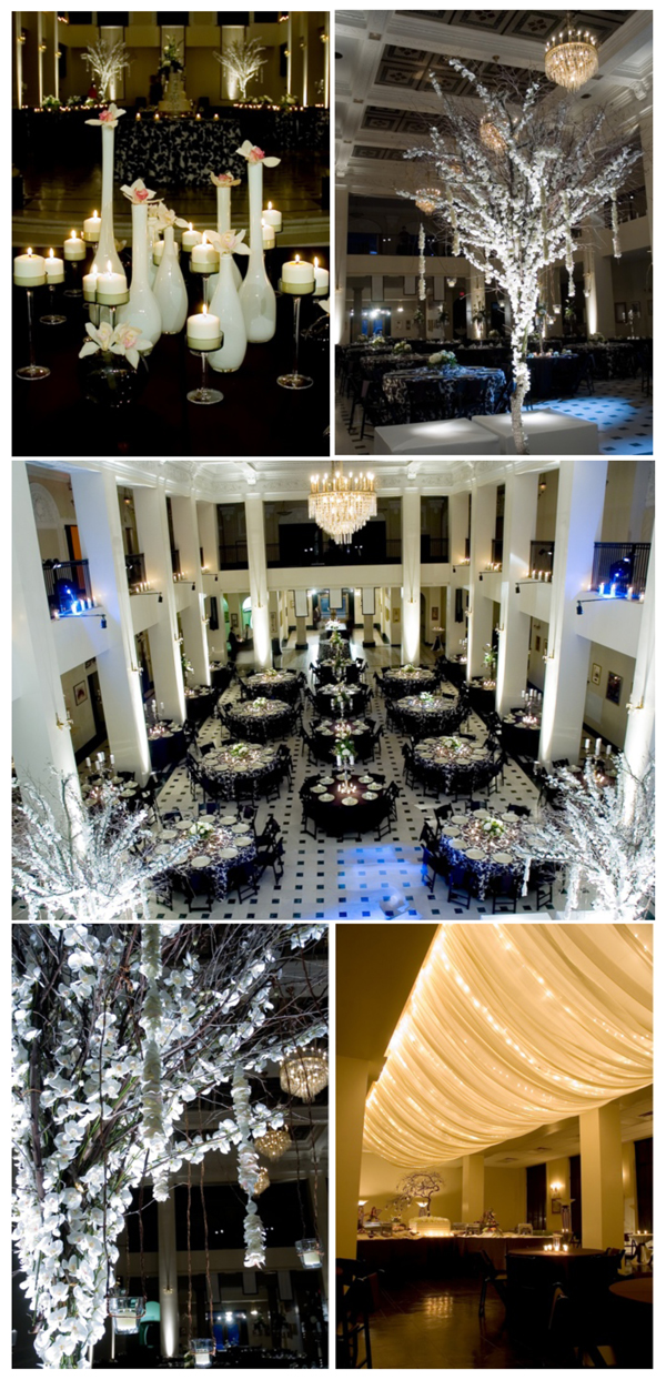 Wedding inspiration Black and White reception ideas