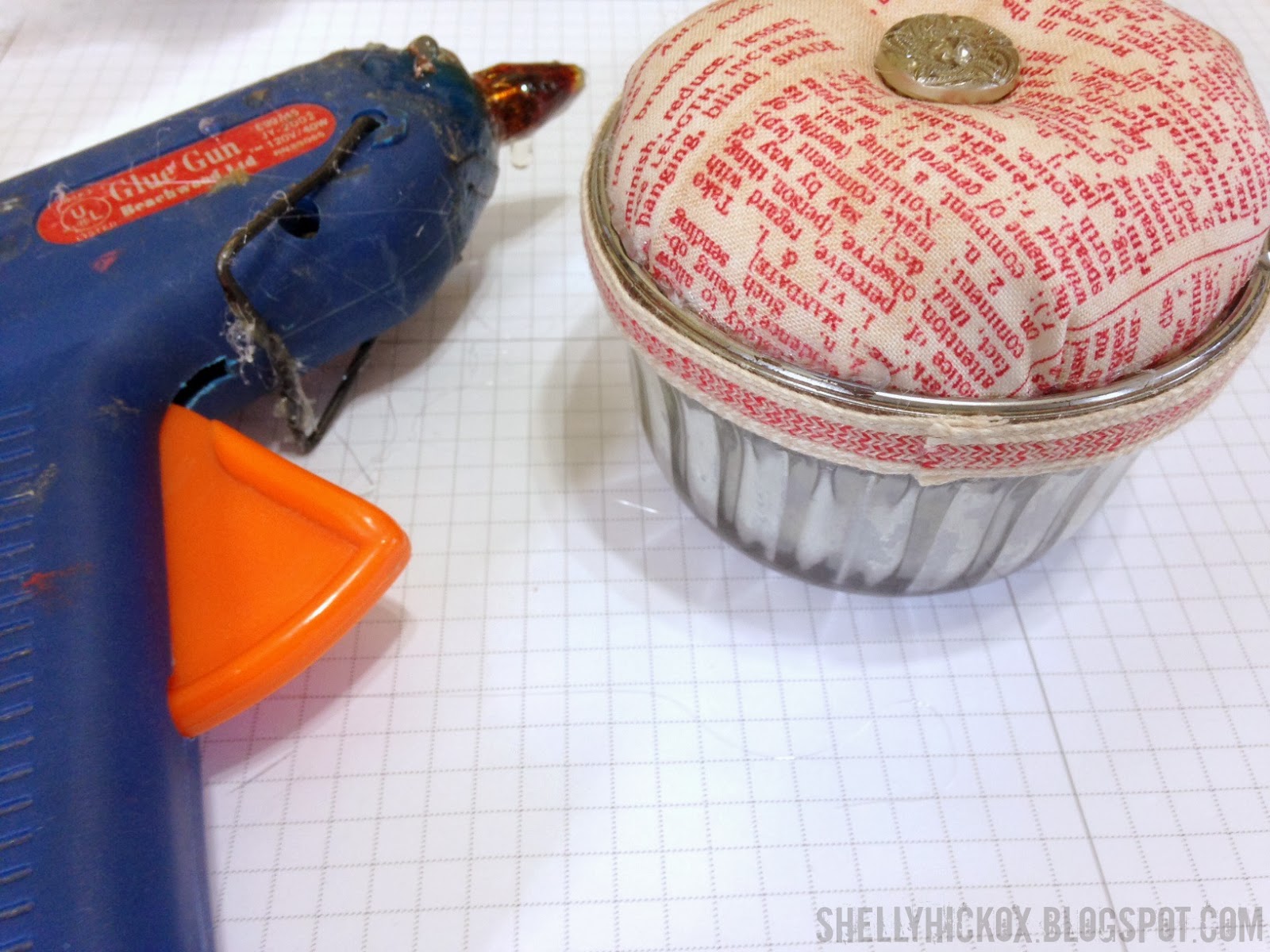 Stamptramp Vintage Jelly Jar Pincushion + Eclectic Elements Inspiration!
