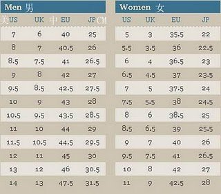 Toms Kids Shoes Size Chart