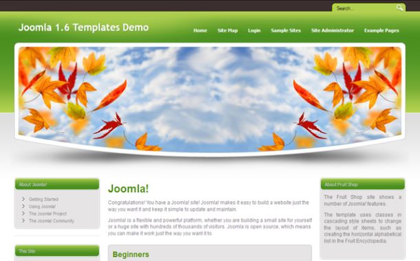 Free Floral Green Flowers Joomla Theme Template Free Floral Green Flowers Joomla Theme Template