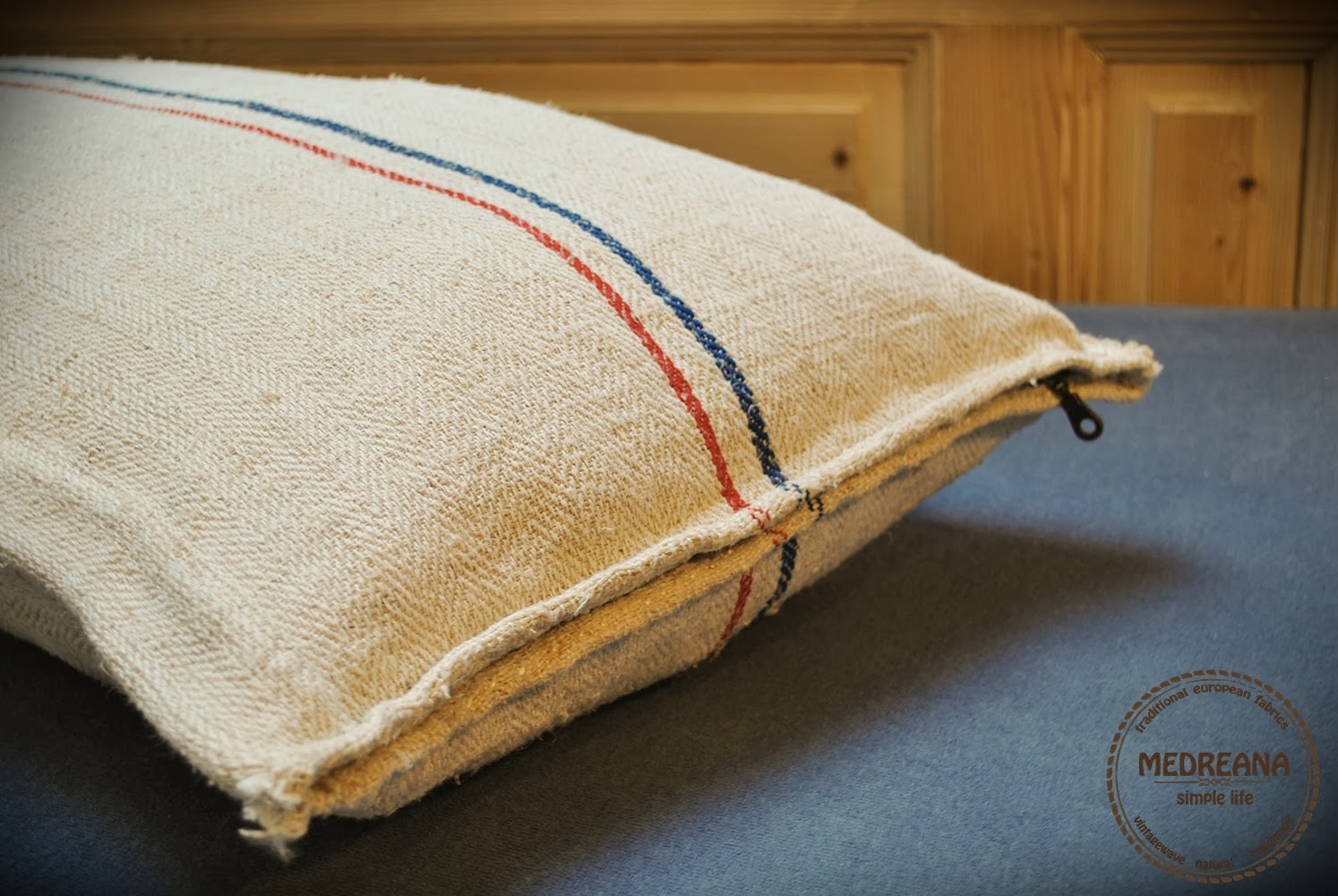 Medreana Vintage Authentic Grain Sack Body Pillow Sham