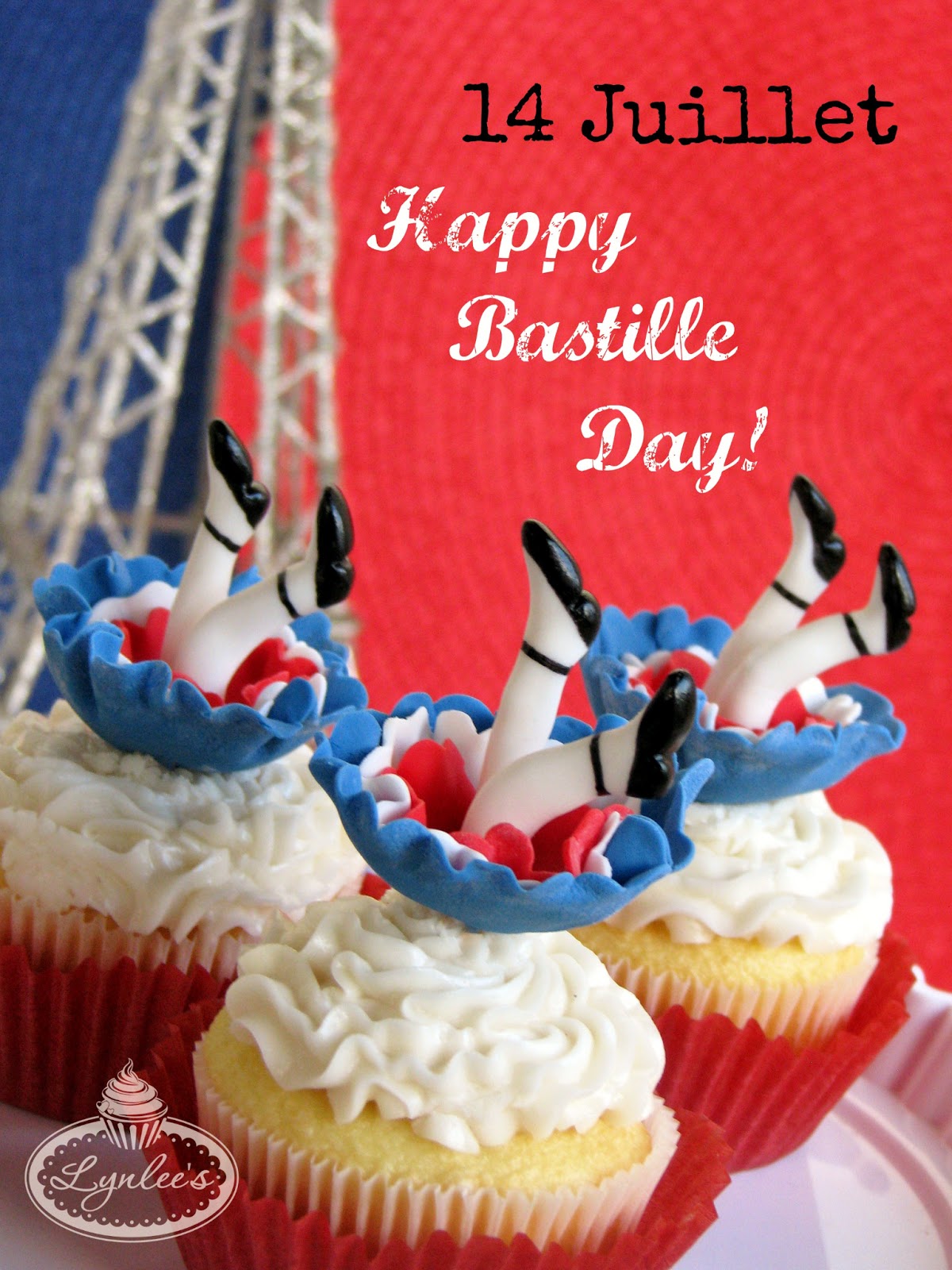 Bastille Day Can Can Cupcakes! — Lynlees
