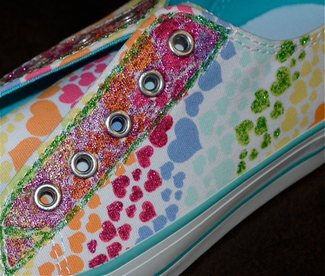 A Crazy Creative Life How to Add Bling to Shoes for cheap!