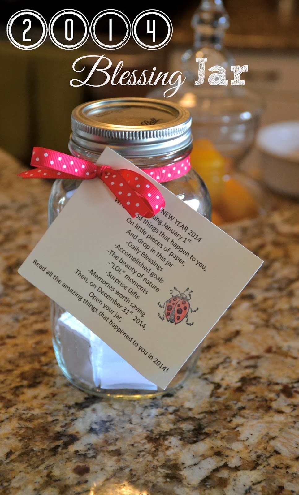 Blessing jar, Blessed, Gift opening