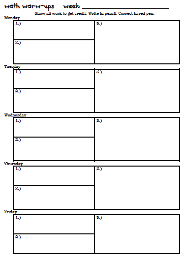 Stuff Students Say and Other Classroom Treasures: Math Notebooking