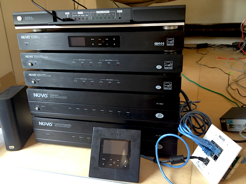 AV installation by M.E.G.A. AV * London UK Large NuVo multiroom system