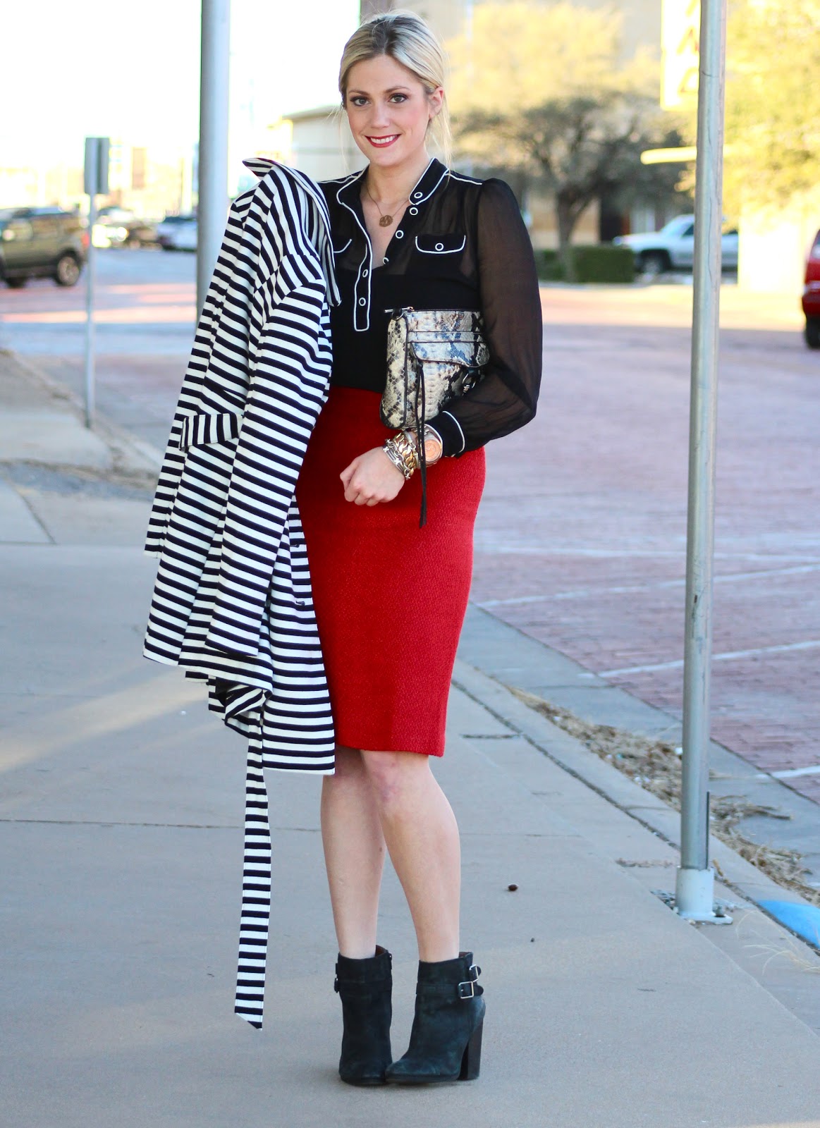 Devon Rachel Black, White & Red All Over