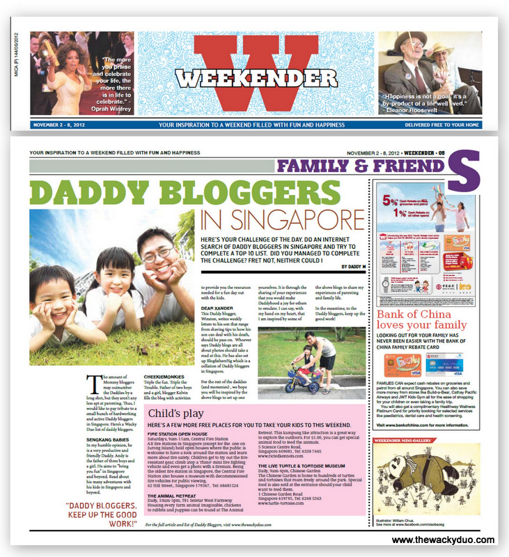 Weekender Feature : Daddy Bloggers in Singapore