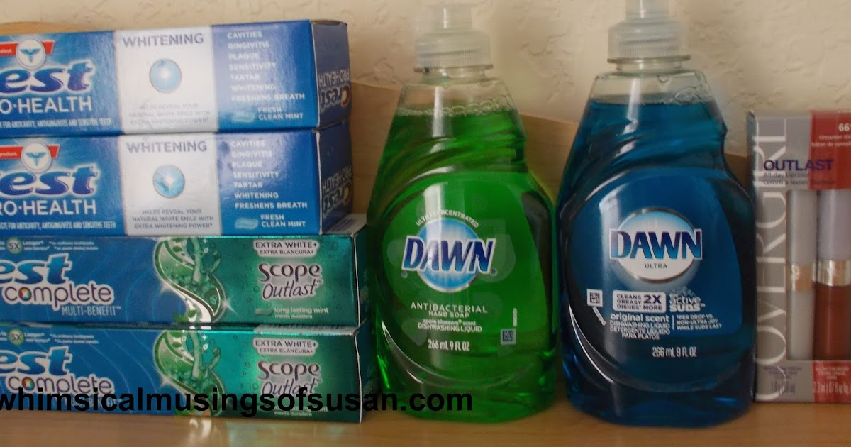 The Whimsical Musings of Susan CVS haul, Dawn Dishwashing liquid, Tide