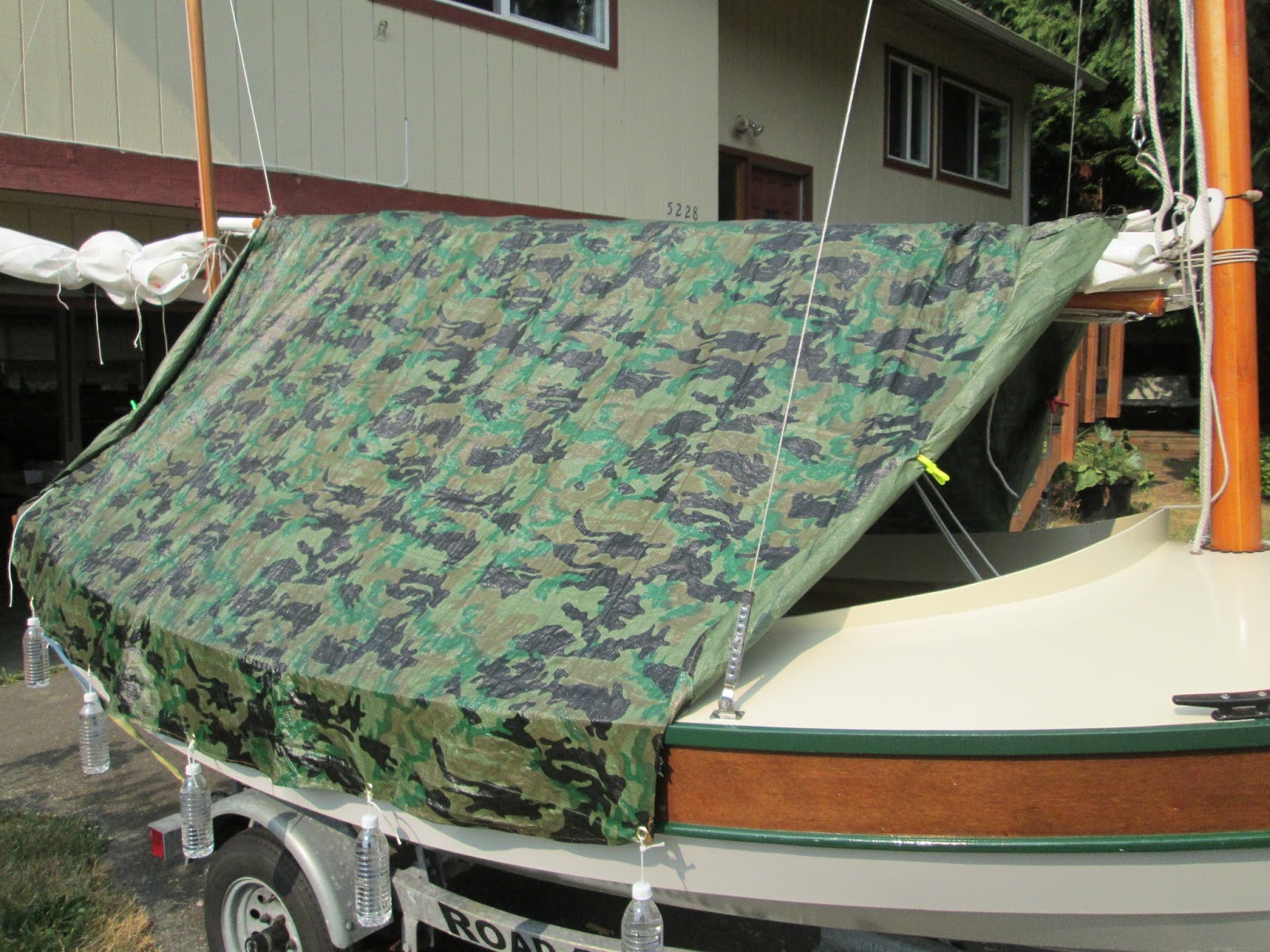 Joel's Navigator Site How to make a boat tent for under 20