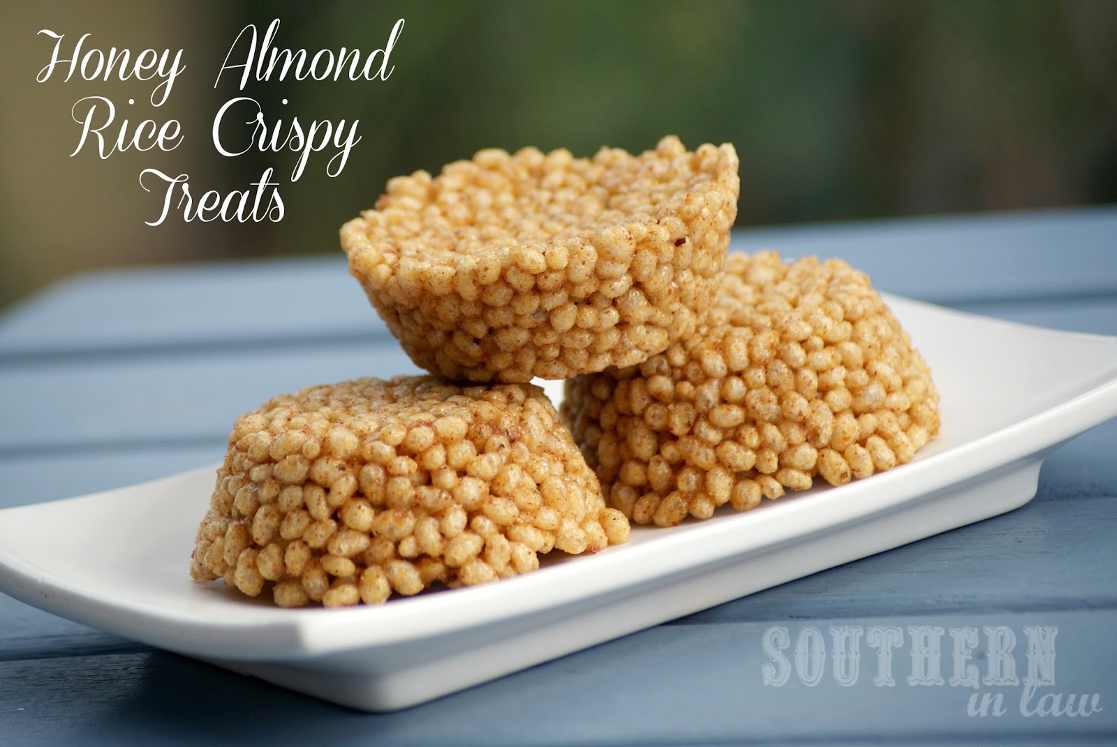 Southern In Law Recipe Honey Almond Butter Rice Crispy Treats