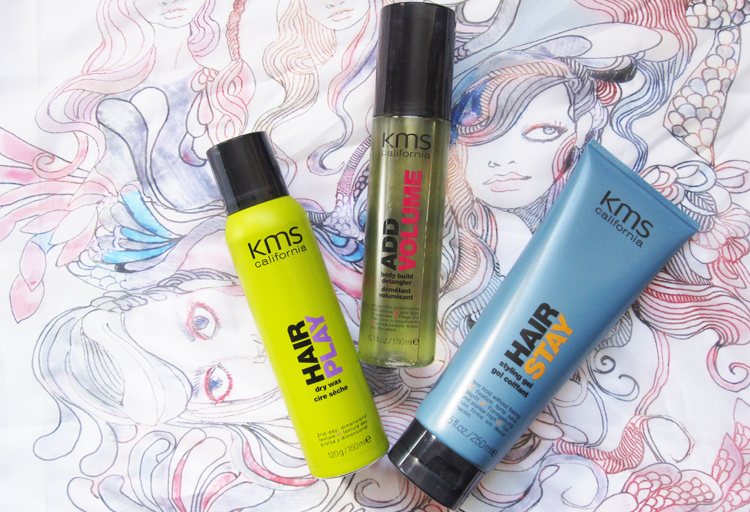 KMS California HairPlay Dry Wax, AddVolume Detangler & HairStay Styling Gel review