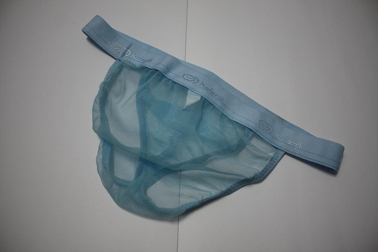 FASHION CARE 2U UM4912 Sexy Blue Mesh Bikini Men's Underwear