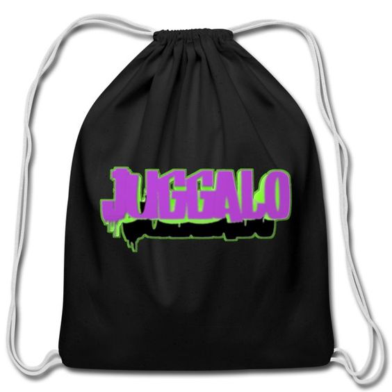 juggalo Purple/green Cotton Drawstring Bag