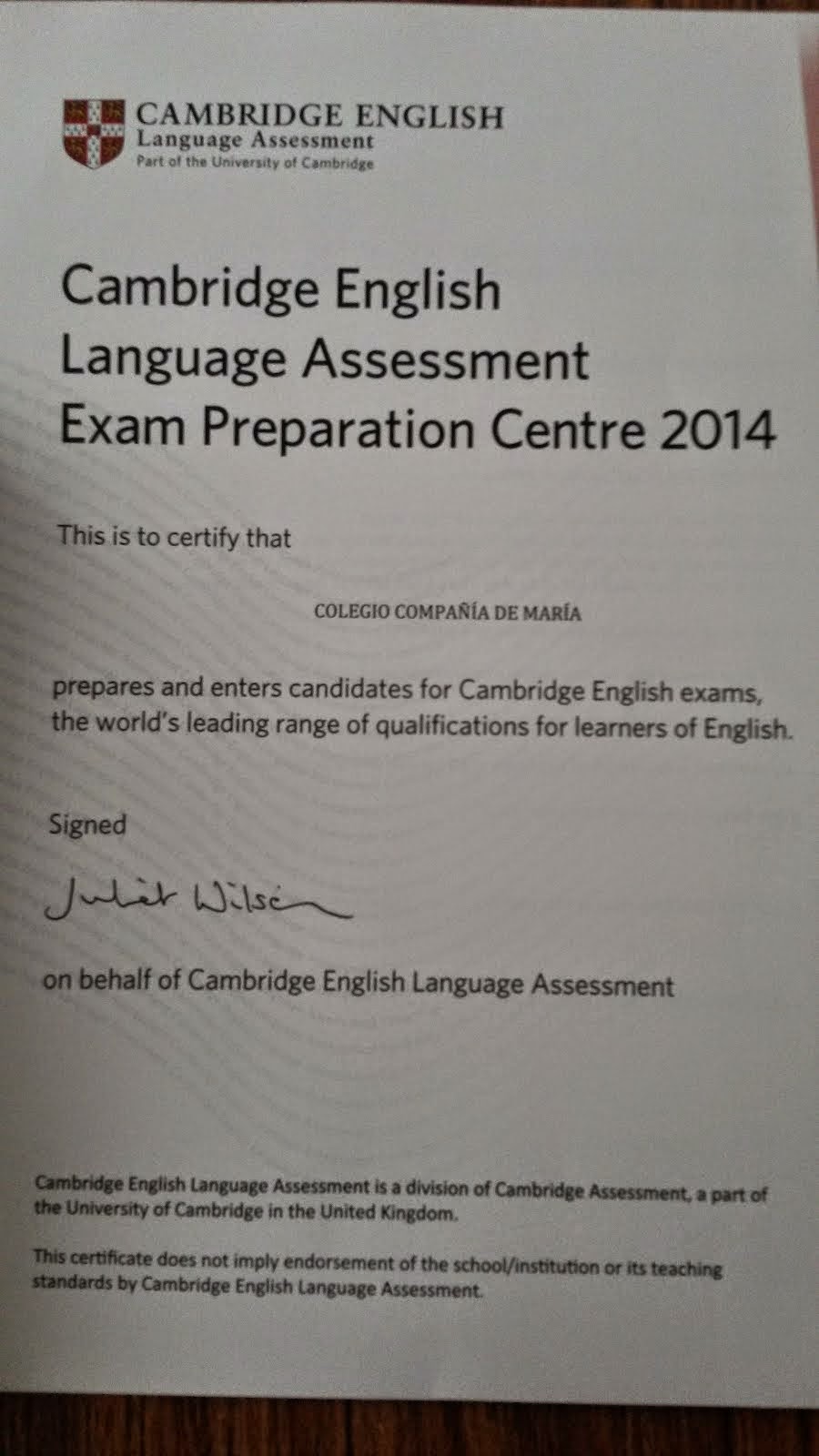 Cambridge English Exam Preparation Centre