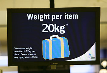 airport weight limit